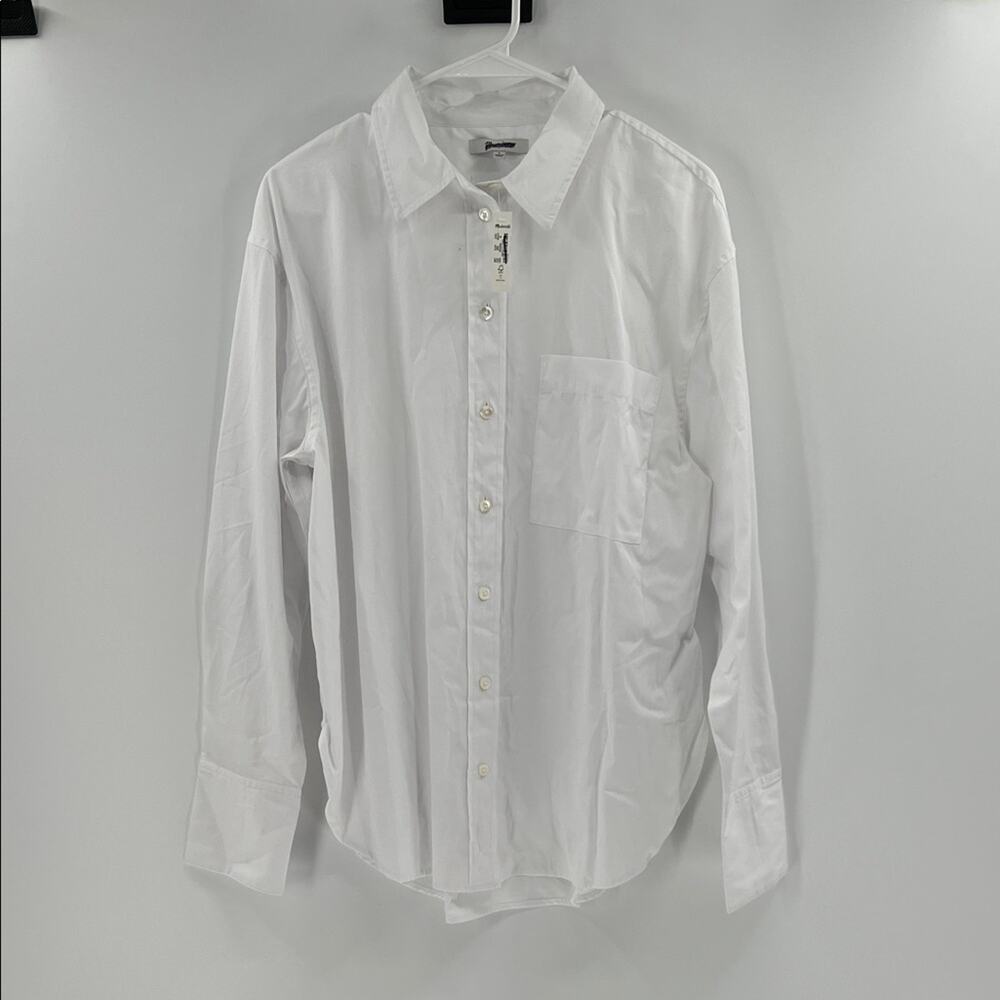 Madewell Women's Relaxed Button-Up Shirt - White - Medium - NWT